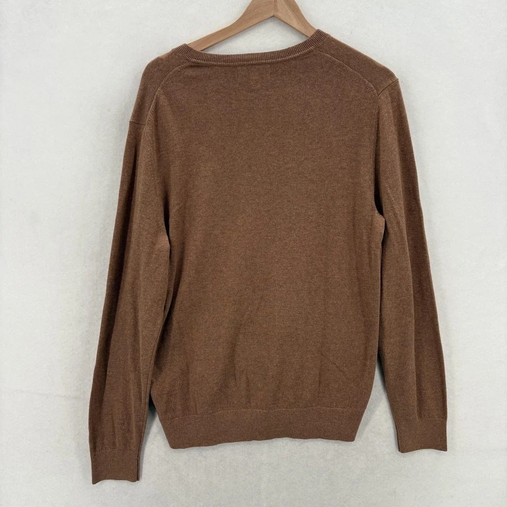 Banana Republic Premium Luxe V-Neck Sweater Mens Medium Silk Cashmere Blend NWT